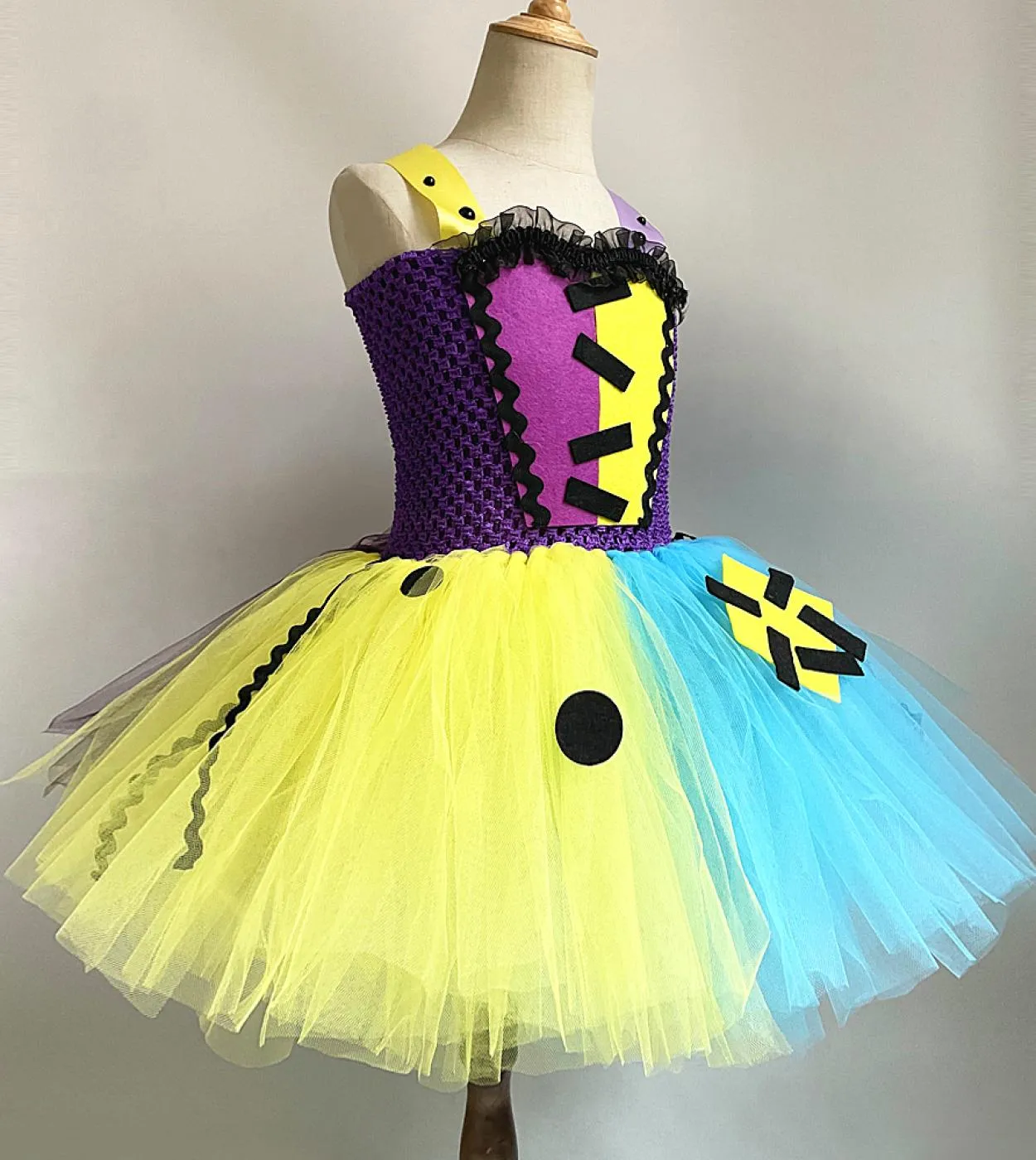 Costume di Halloween da vampiro spaventoso per ragazze Vestito da tutu di zombi per bambini Vestito da festa di carnevale Vestit