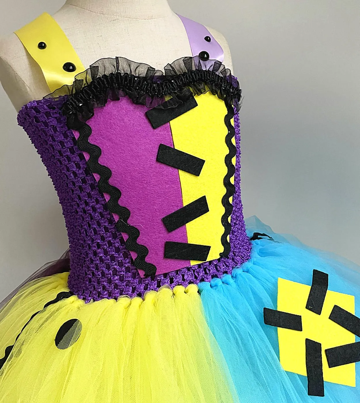 Costume di Halloween da vampiro spaventoso per ragazze Vestito da tutu di zombi per bambini Vestito da festa di carnevale Vestit