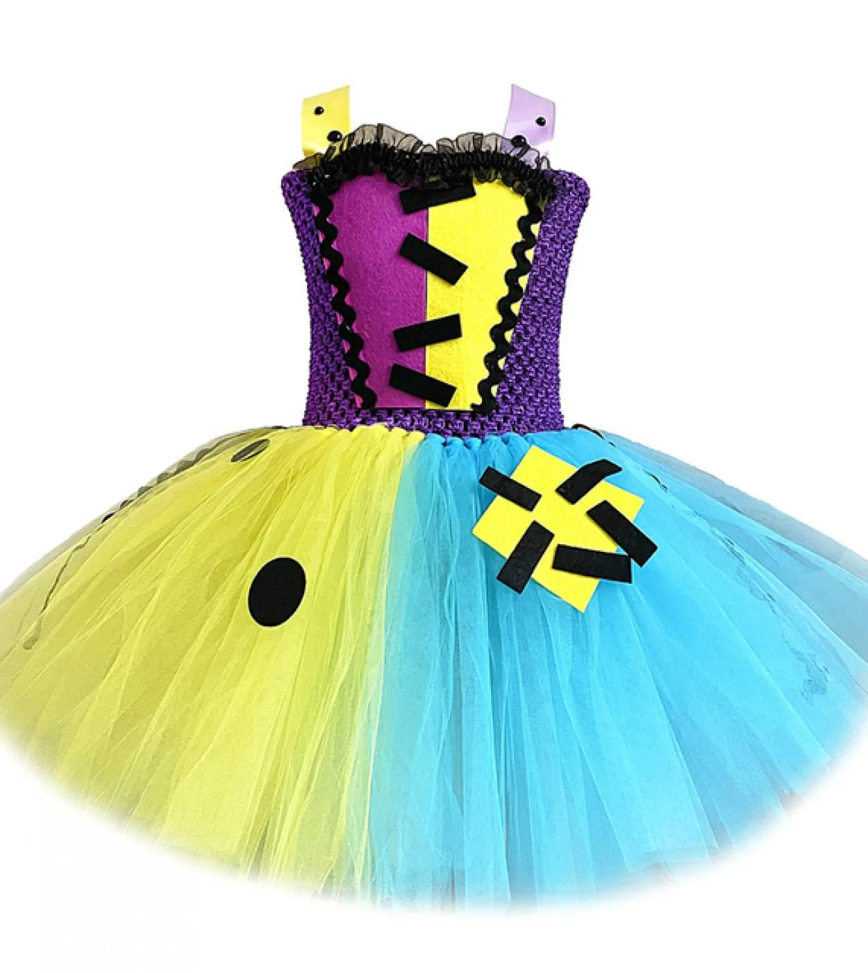 Costume di Halloween da vampiro spaventoso per ragazze Vestito da tutu di zombi per bambini Vestito da festa di carnevale Vestit