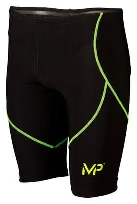 Costume Intero Jammer Michael Phelps MPulse Nero Giallo Fluo Mens