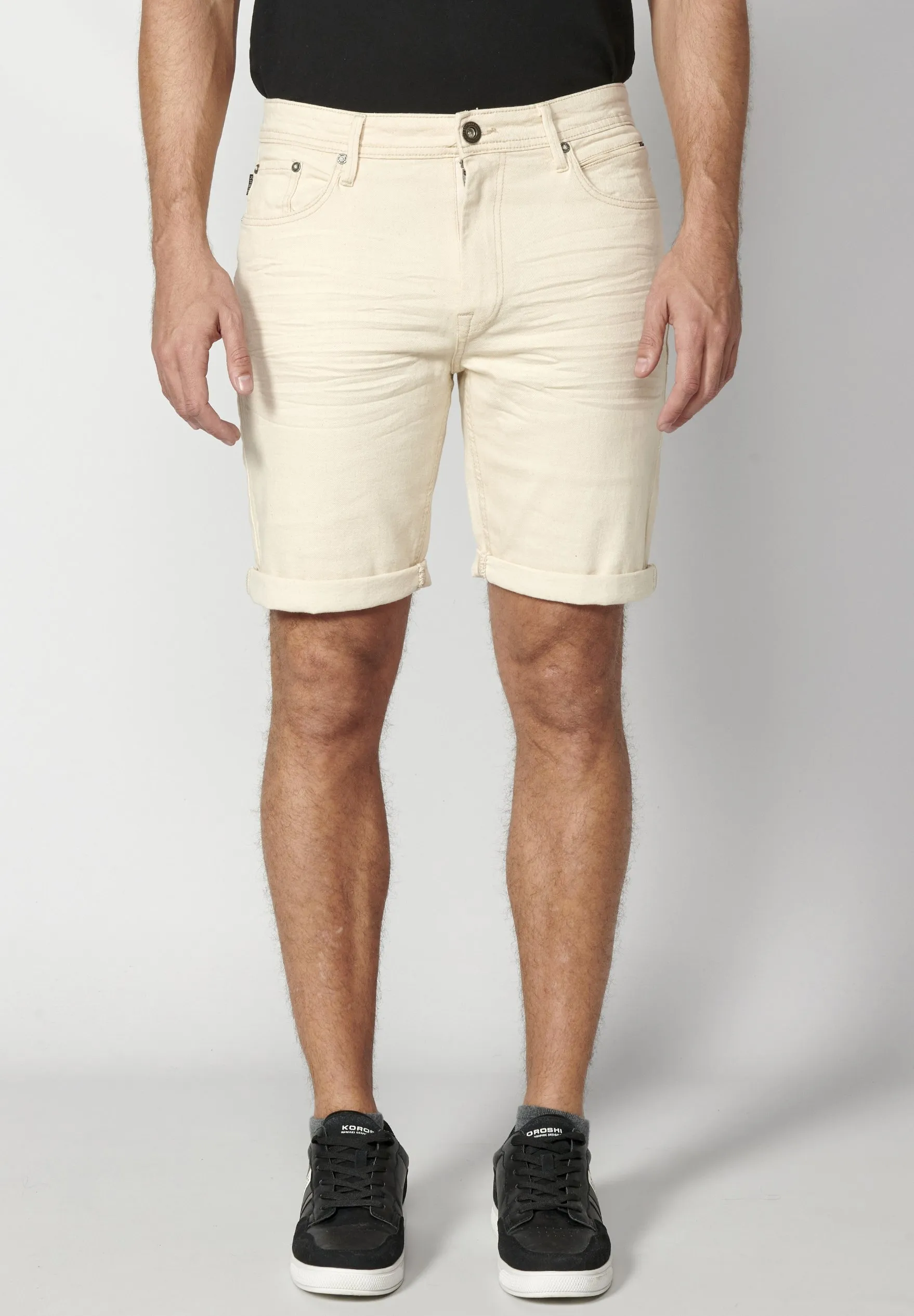 COWBOY STRECTH REGULAR FIT - Shorts di jeans