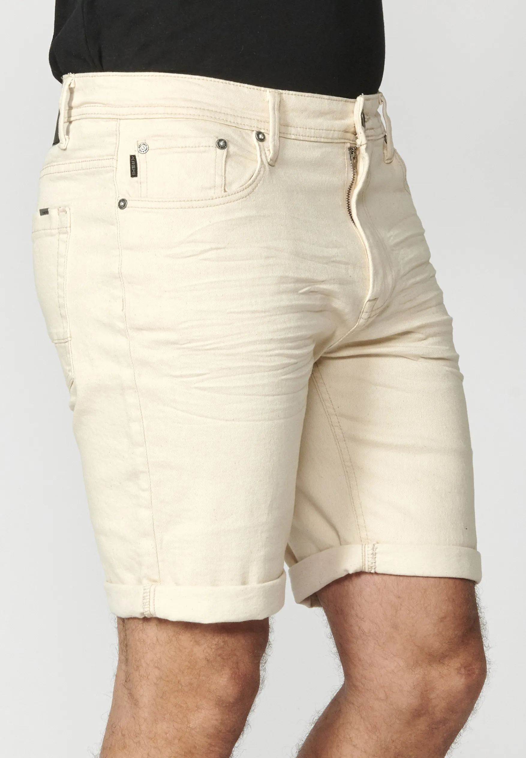 COWBOY STRECTH REGULAR FIT - Shorts di jeans