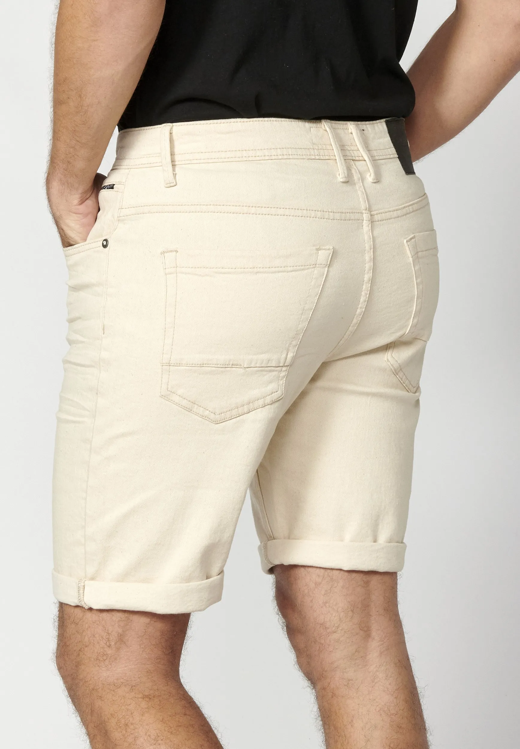 COWBOY STRECTH REGULAR FIT - Shorts di jeans