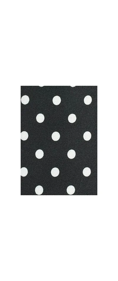 Cravatta pois bianchi nero
