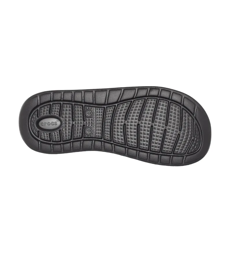 Crocs ciabatta da adulto LiteRide Slide 205183-0DD nero-grigio
