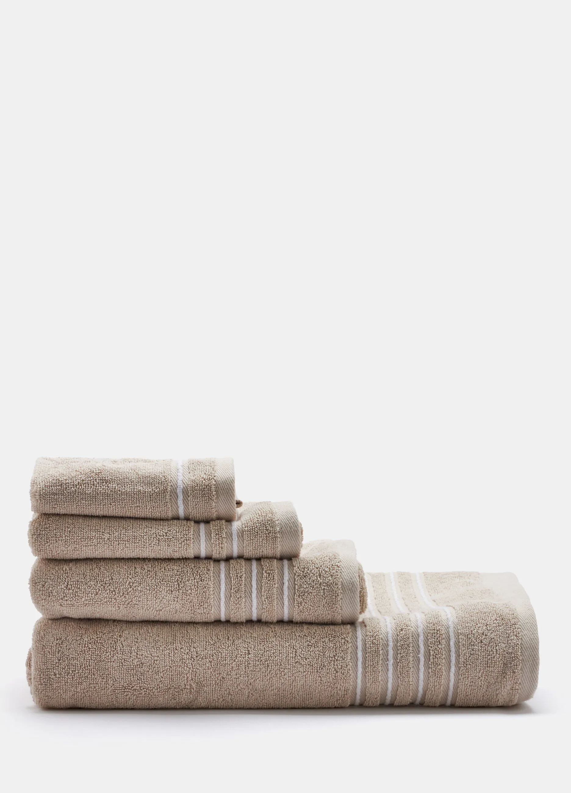 CROFF  Telo da bagno a righe tinto filo Made in Portugal