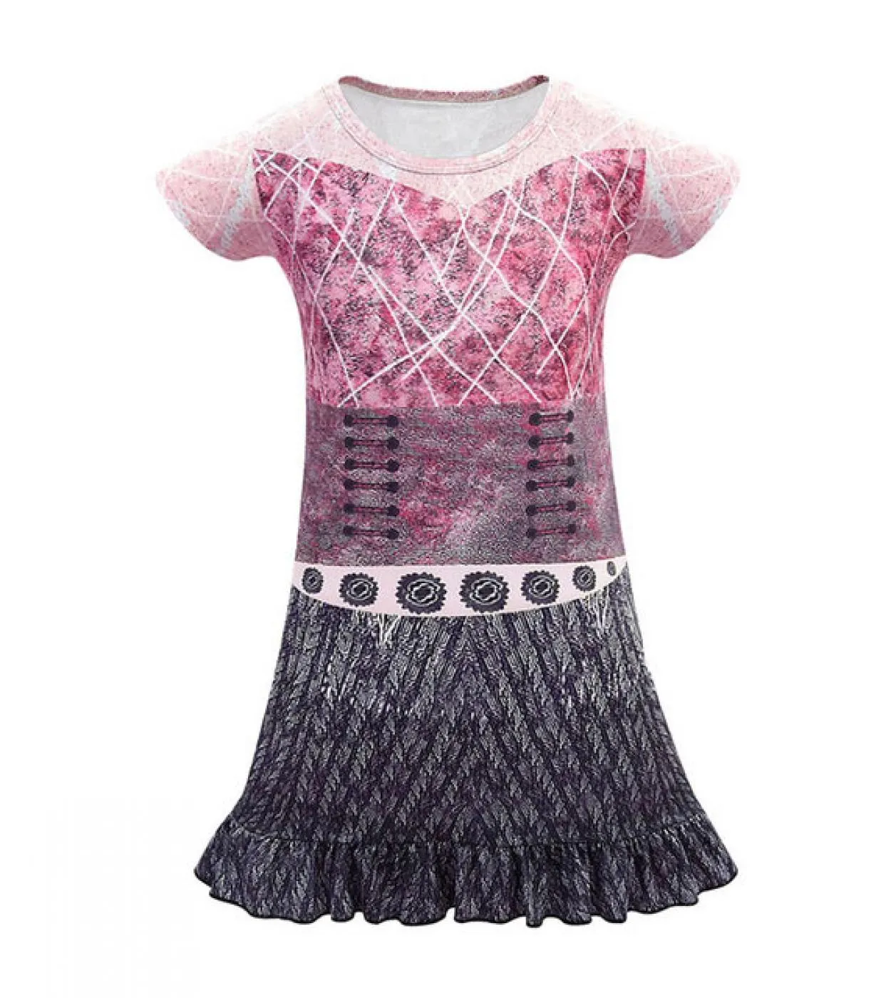 Discendenti 3 Costume Per La Ragazza Vestito di Halloween Nuovo Anno Evie Mal Cosplay Bambino Parrucca Elza Disguise Frock Kid C