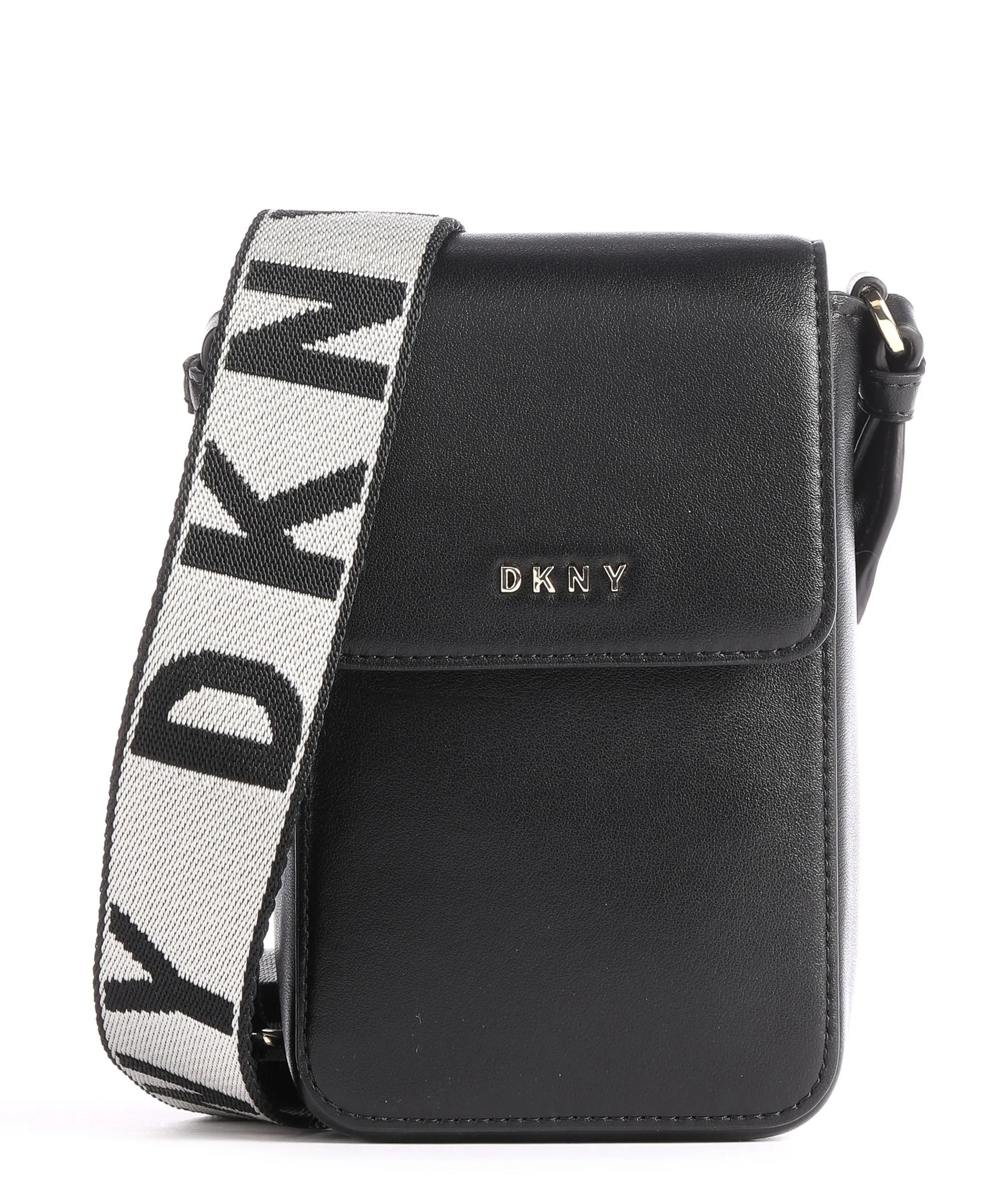 DKNY Winonna Borsetta porta cellulare pelle bovina nero  