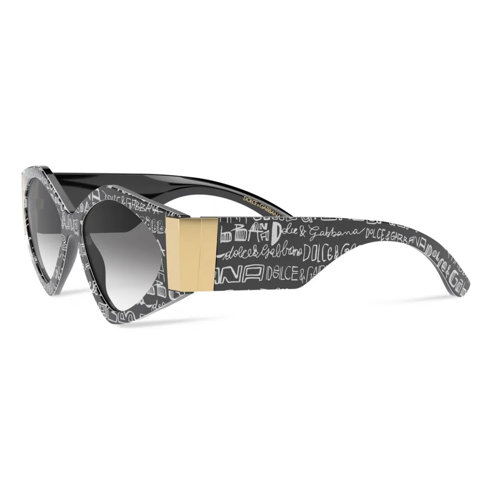 Dolce & Gabbana - Occhiale da Sole Modern Print Graffiti - Nero Bianco - Dolce & Gabbana Eyewear