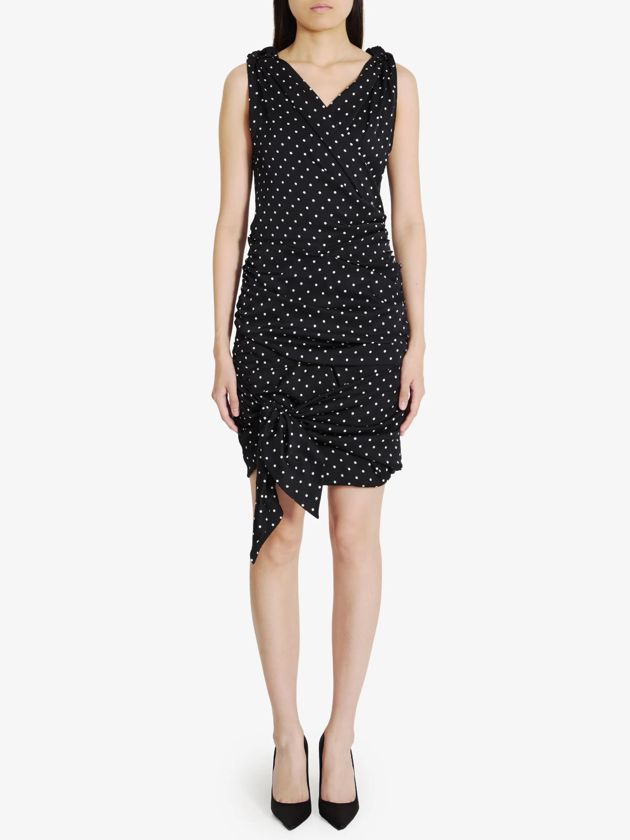 DOLCE&GABBANA    Abito midi con stampa Pois