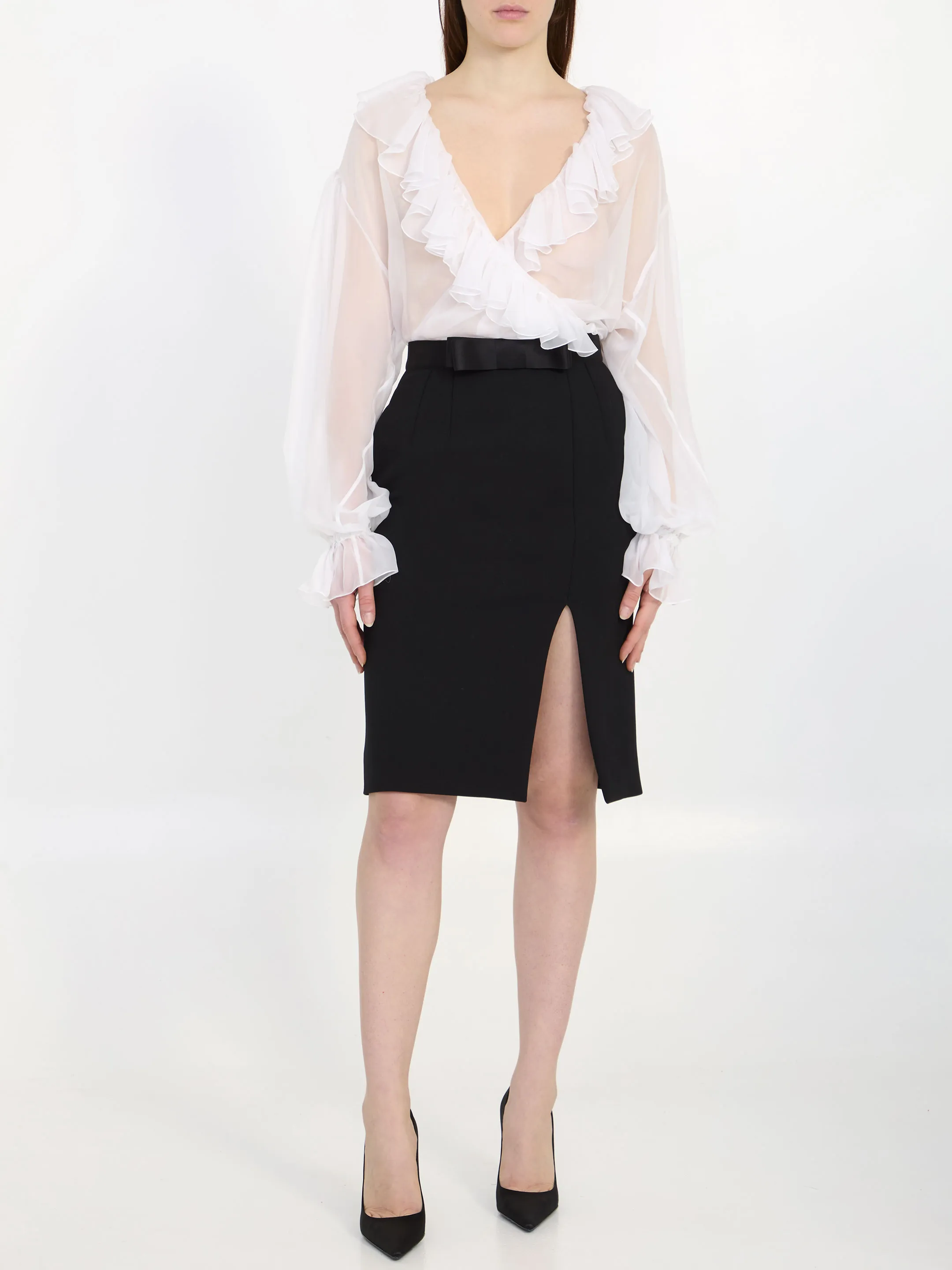 DOLCE&GABBANA    Blusa in chiffon