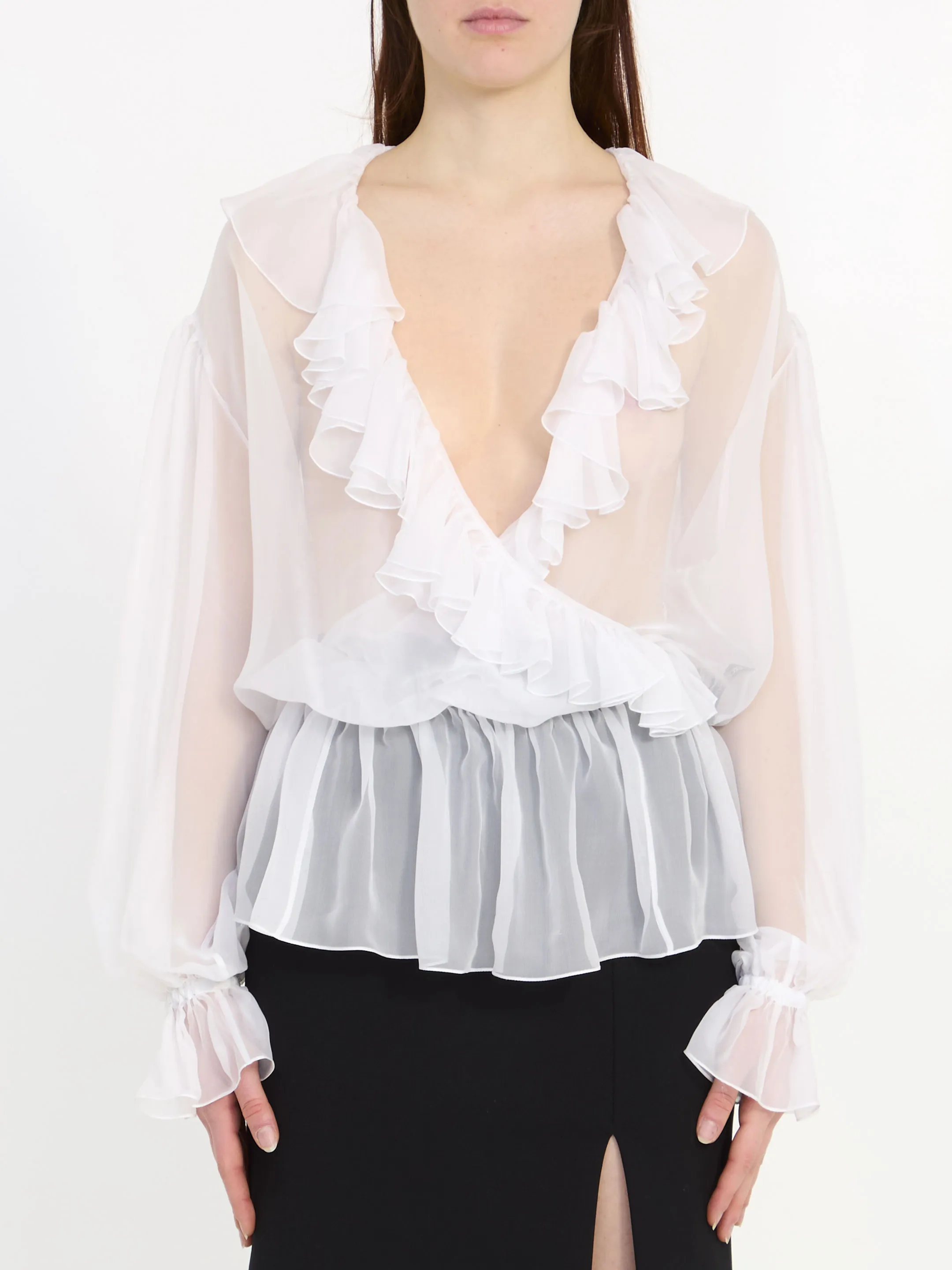 DOLCE&GABBANA    Blusa in chiffon
