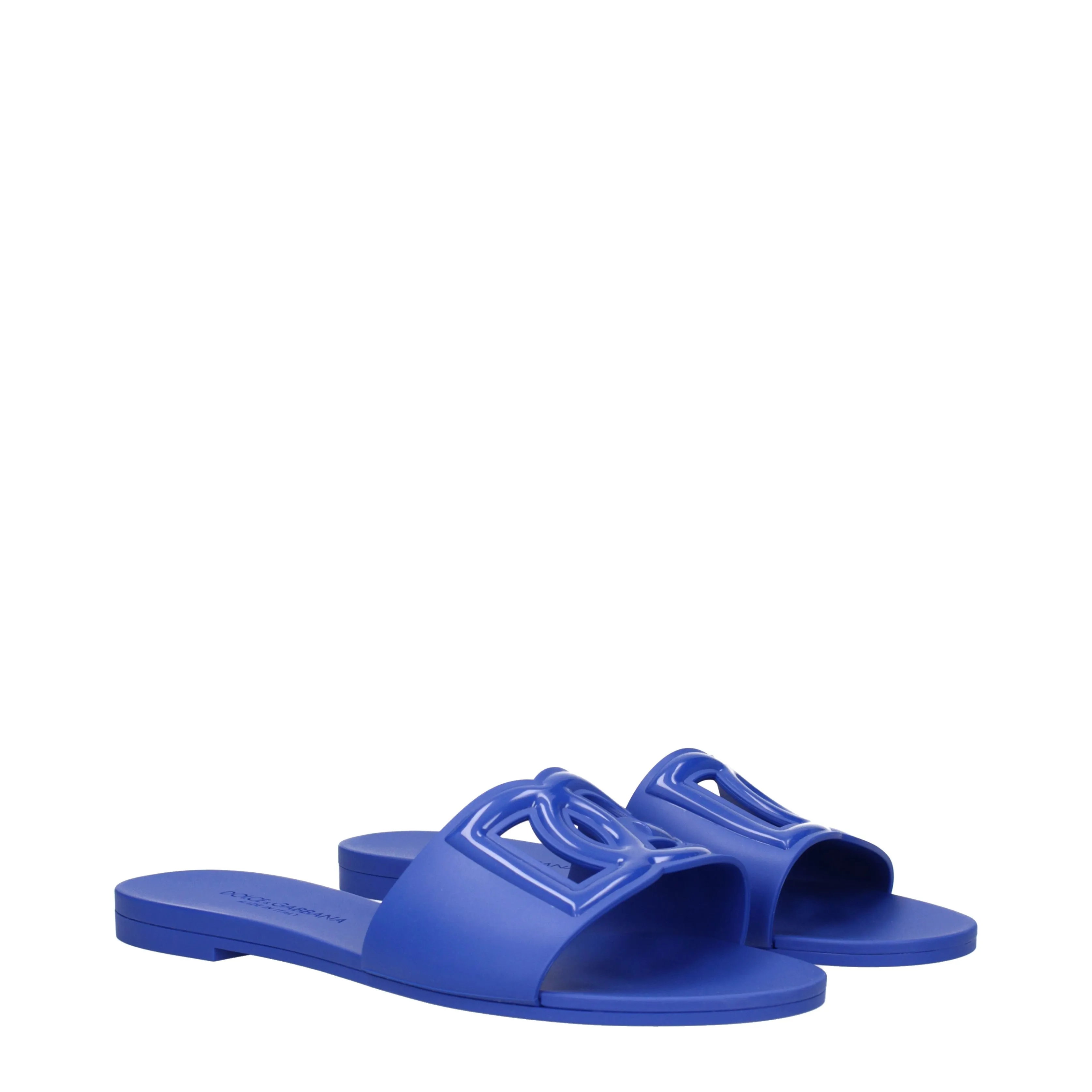 Dolce&Gabbana Ciabatte e Zoccoli Donna Gomma Blu/Blu Elettrico