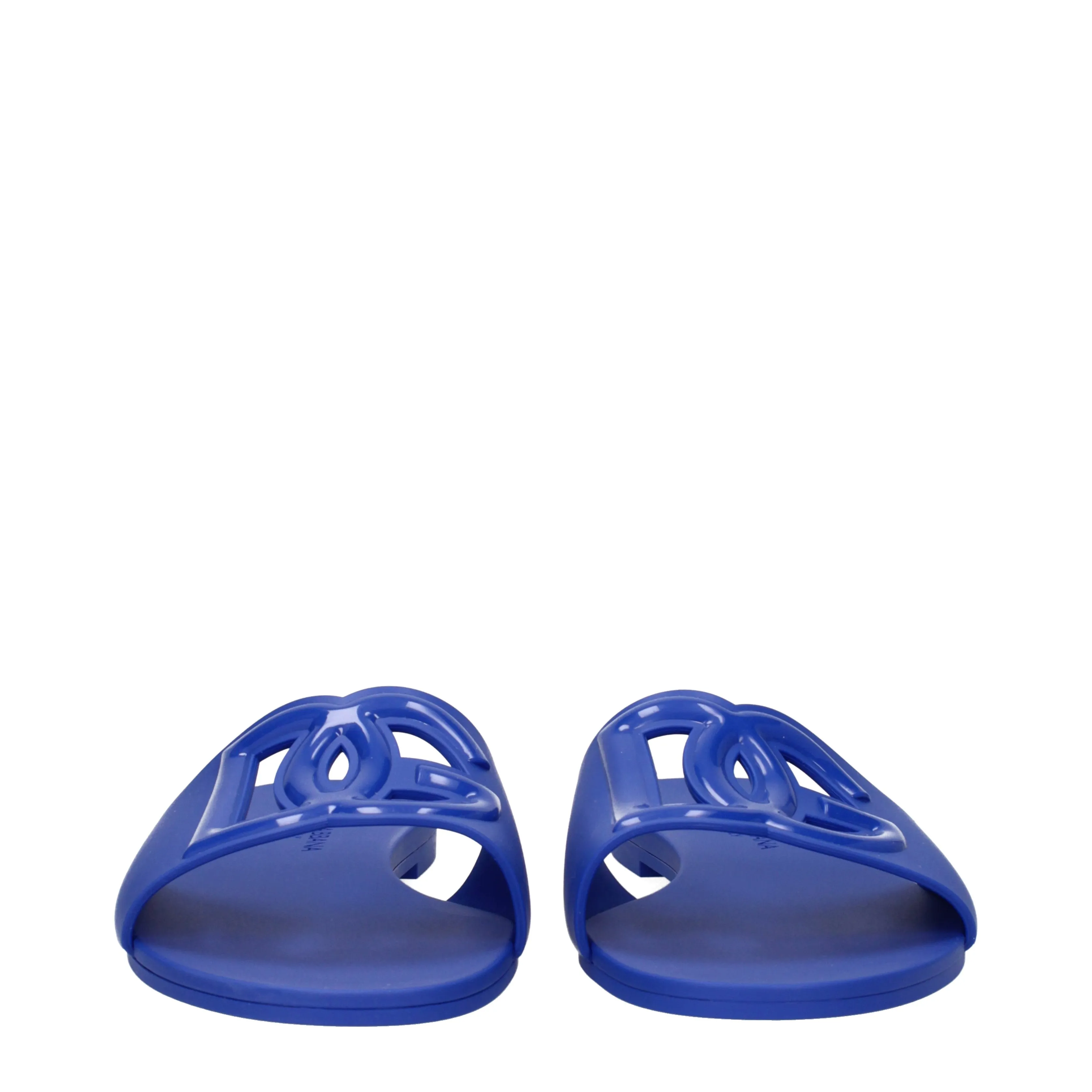 Dolce&Gabbana Ciabatte e Zoccoli Donna Gomma Blu/Blu Elettrico