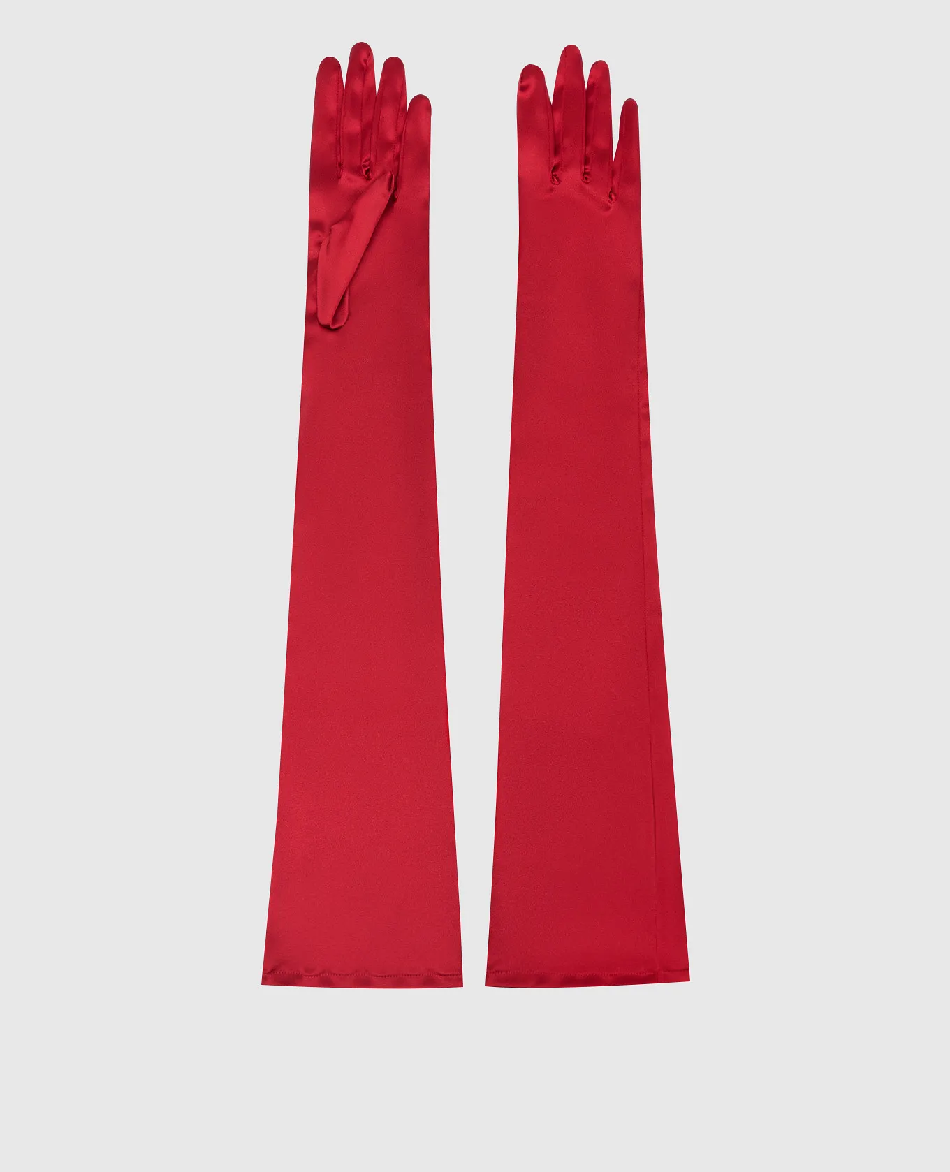 Dolce&Gabbana Guanti di raso rosso FG108AFURHM