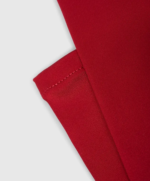 Dolce&Gabbana Guanti di raso rosso FG108AFURHM