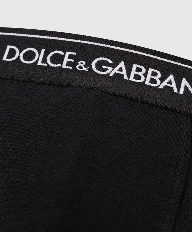 Dolce&Gabbana Set di boxer neri con logo M9C07JONN95