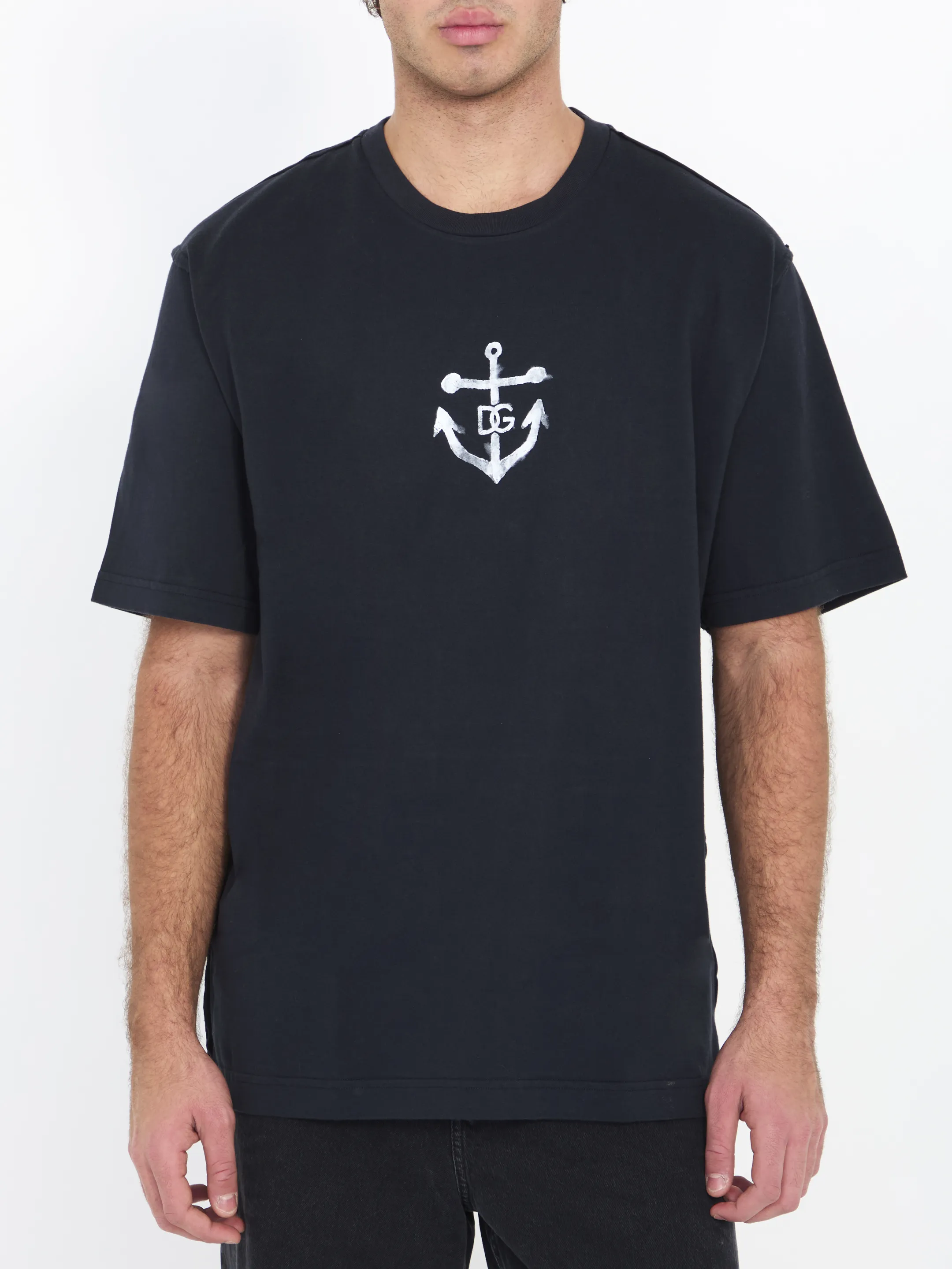 DOLCE&GABBANA    T-shirt con stampa Marina