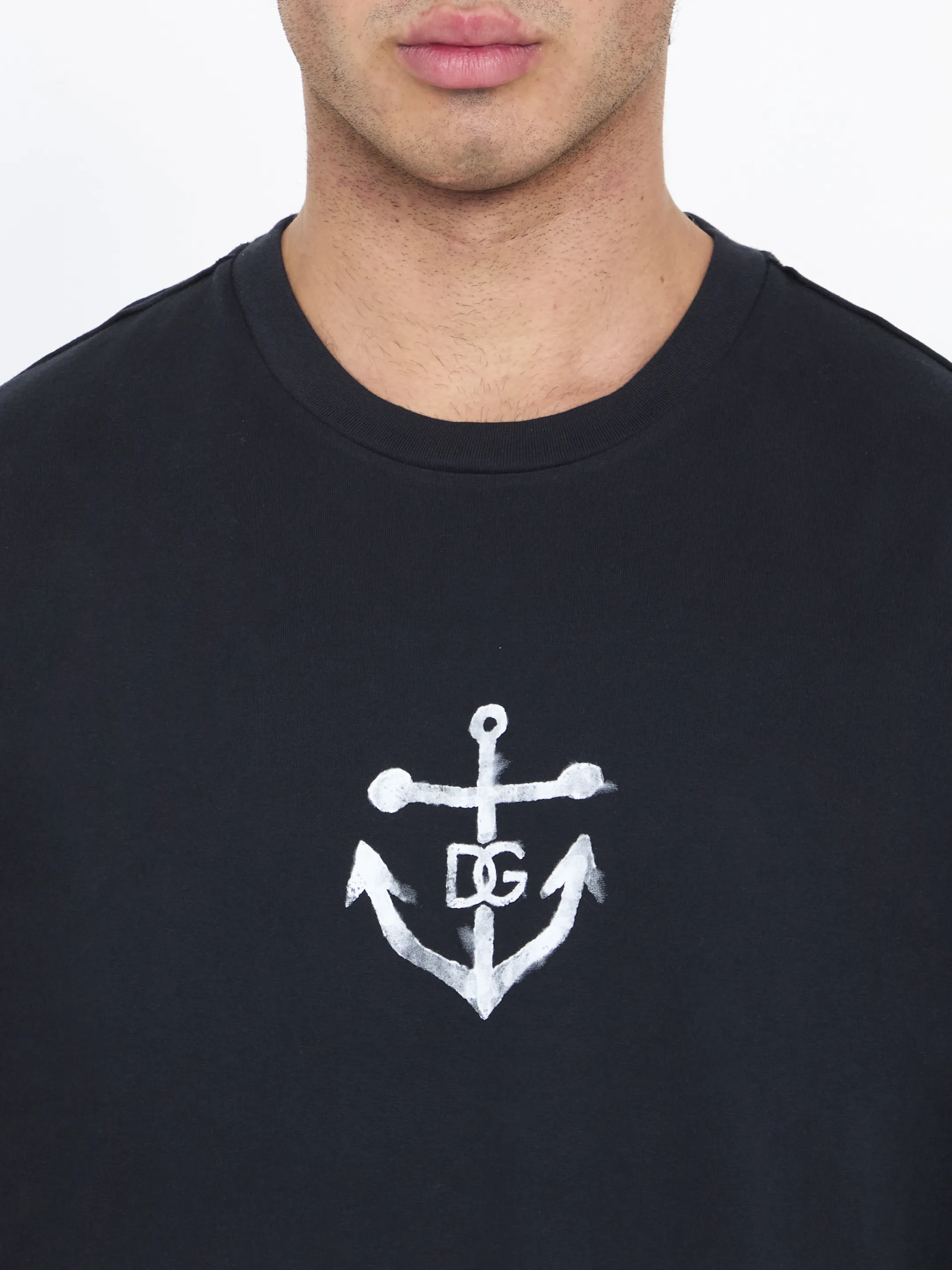 DOLCE&GABBANA    T-shirt con stampa Marina