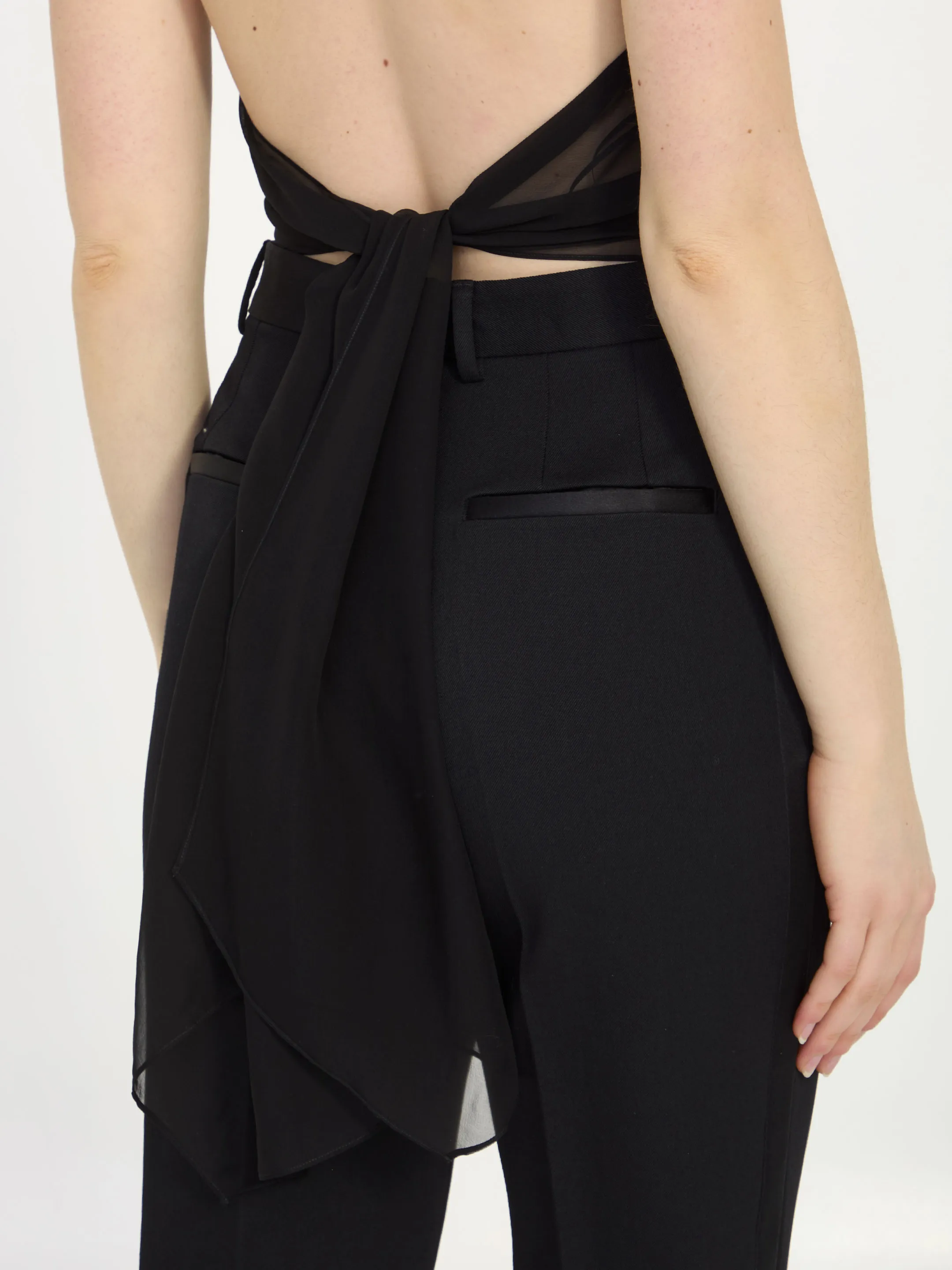 DOLCE&GABBANA    Top in chiffon con fiore