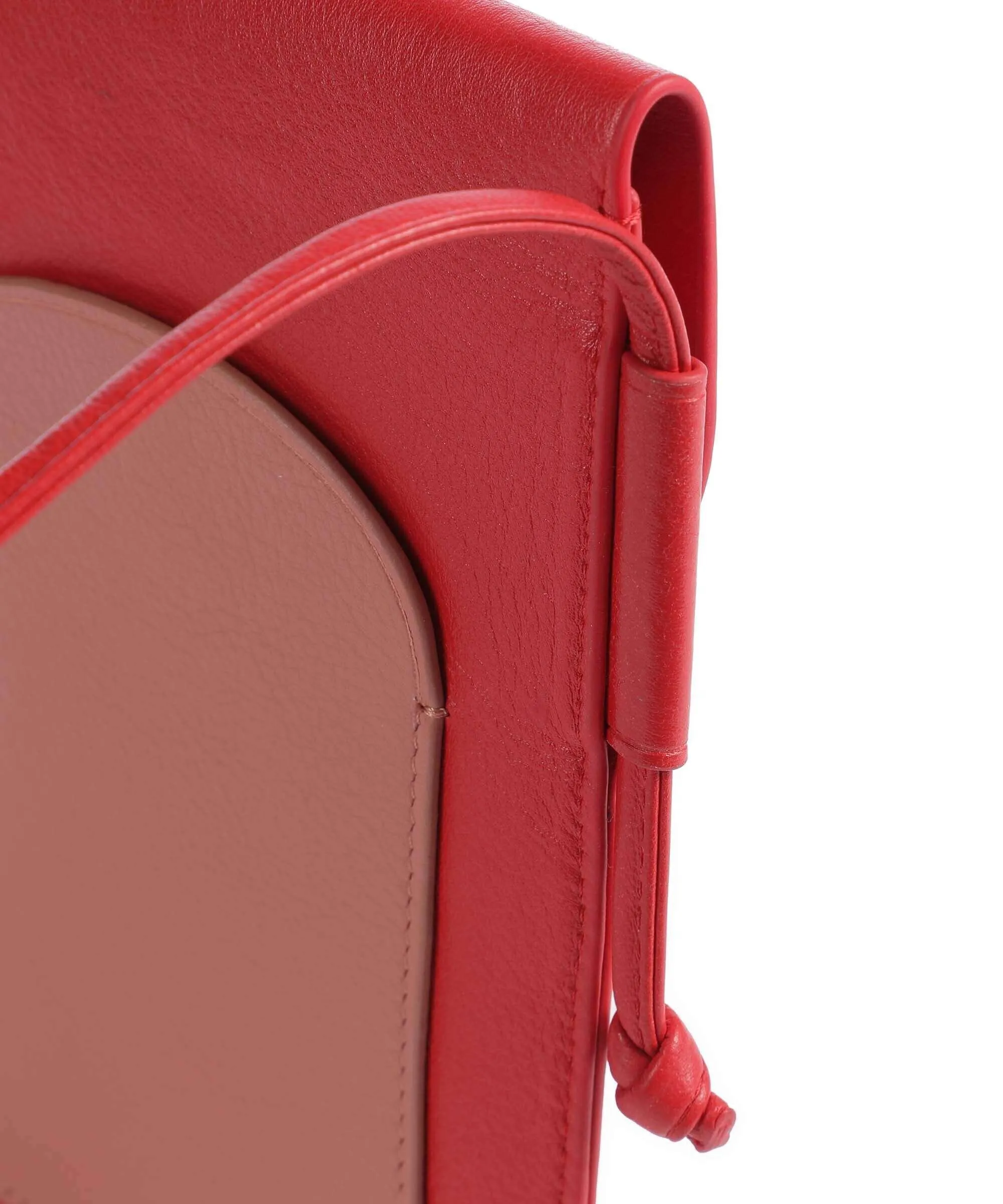  DuDu Bags Alicante Borsetta porta cellulare pelle di vitello finemente grana rosso  