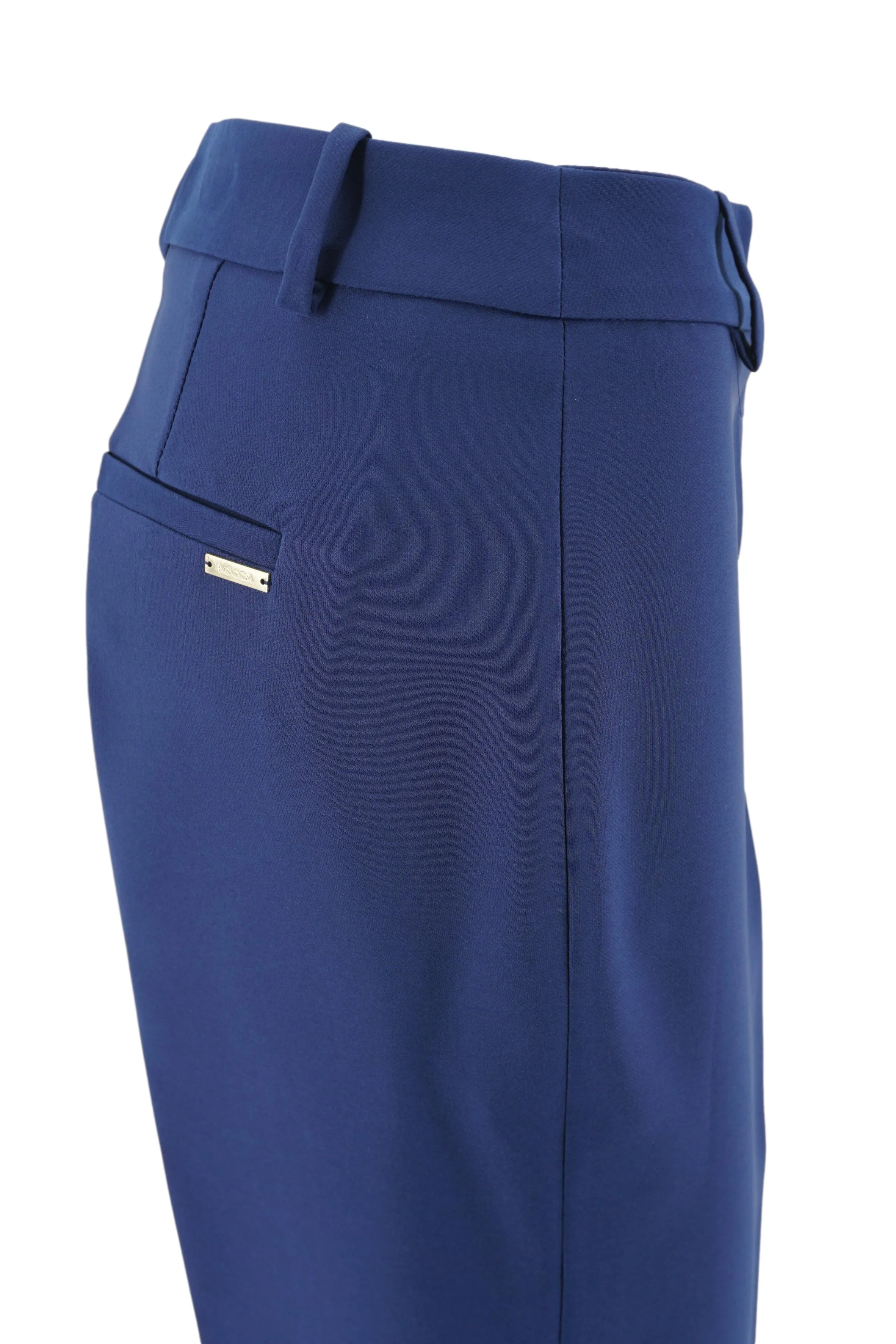 Elegant Trousers with Pleats / Bluette