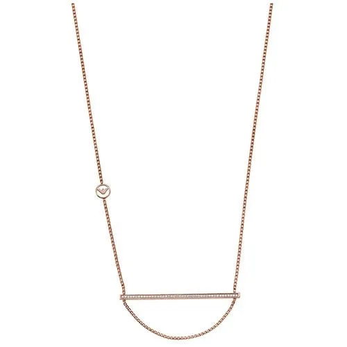Emporio Armani Jewels collana acciaio ip oro rosa  