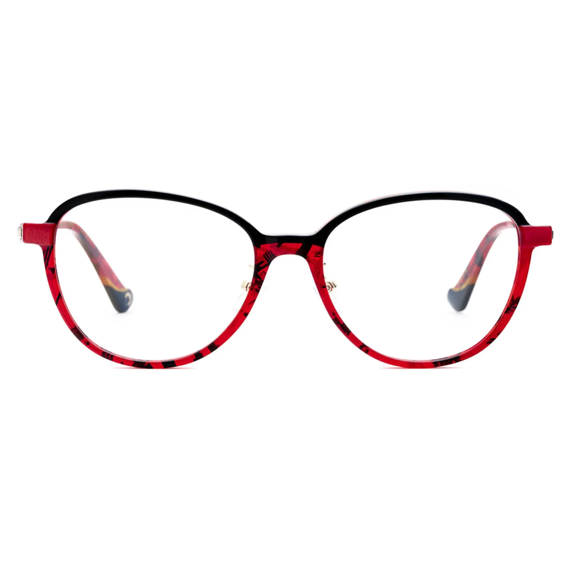  Etnia Barcelona LHASA.A - BKRD Nero Rosso | Occhiale Da Vista Donna 