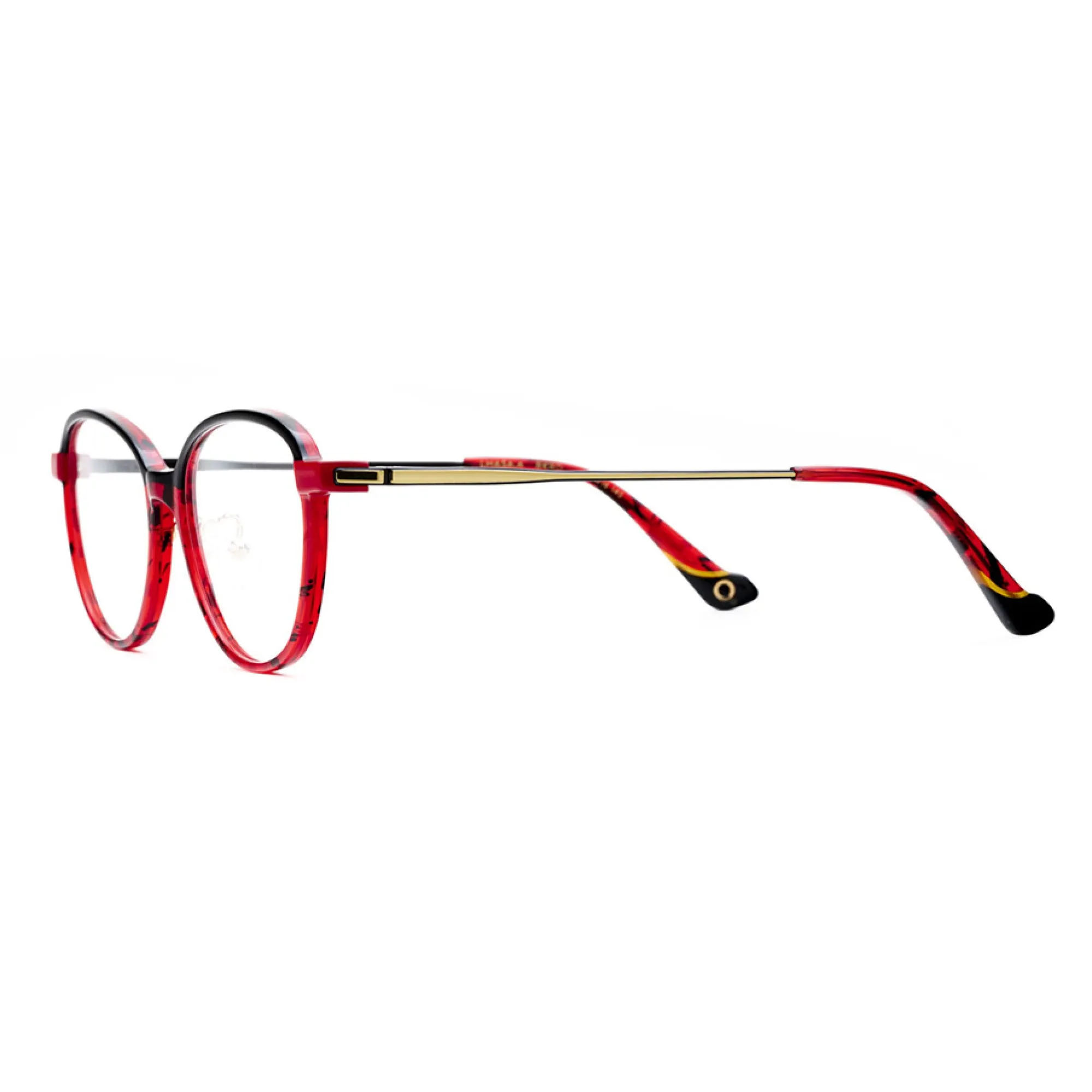   Etnia Barcelona LHASA.A - BKRD Nero Rosso | Occhiale Da Vista Donna 