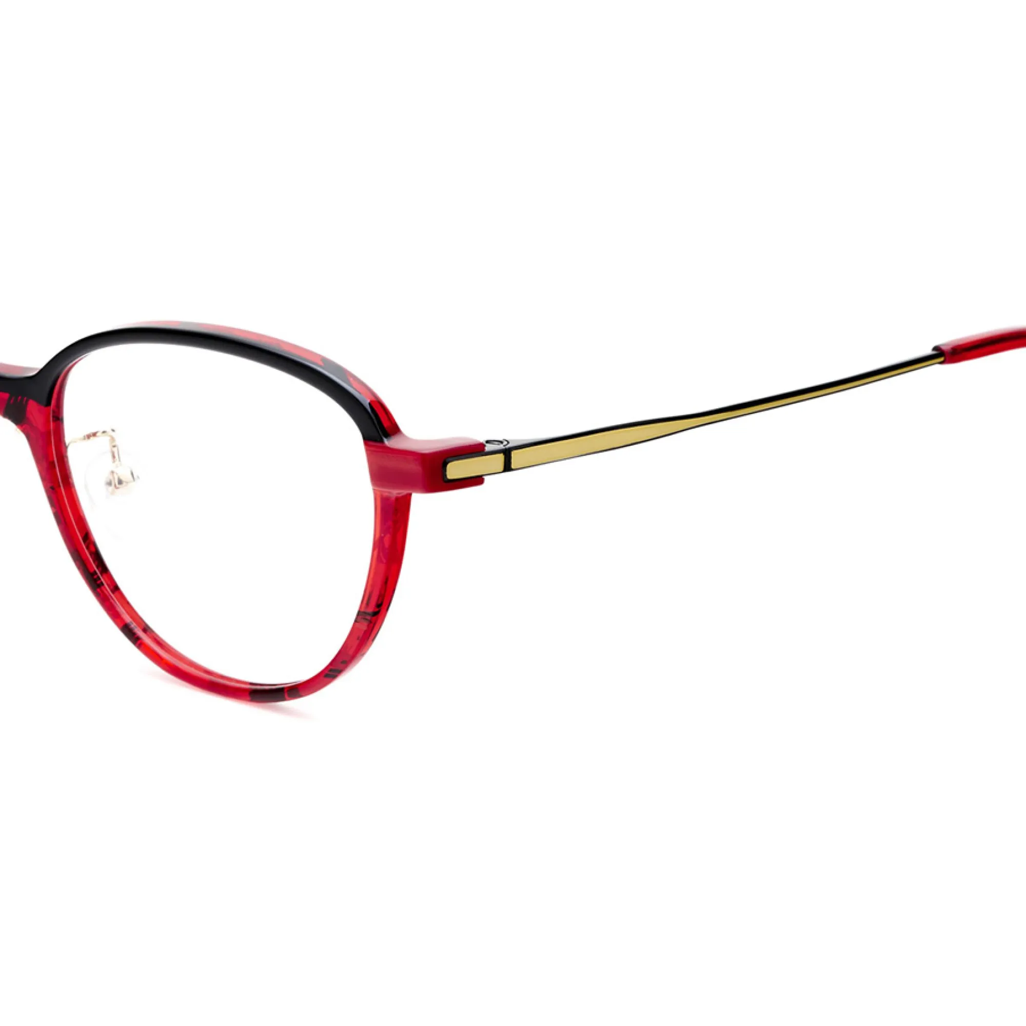   Etnia Barcelona LHASA.A - BKRD Nero Rosso | Occhiale Da Vista Donna 