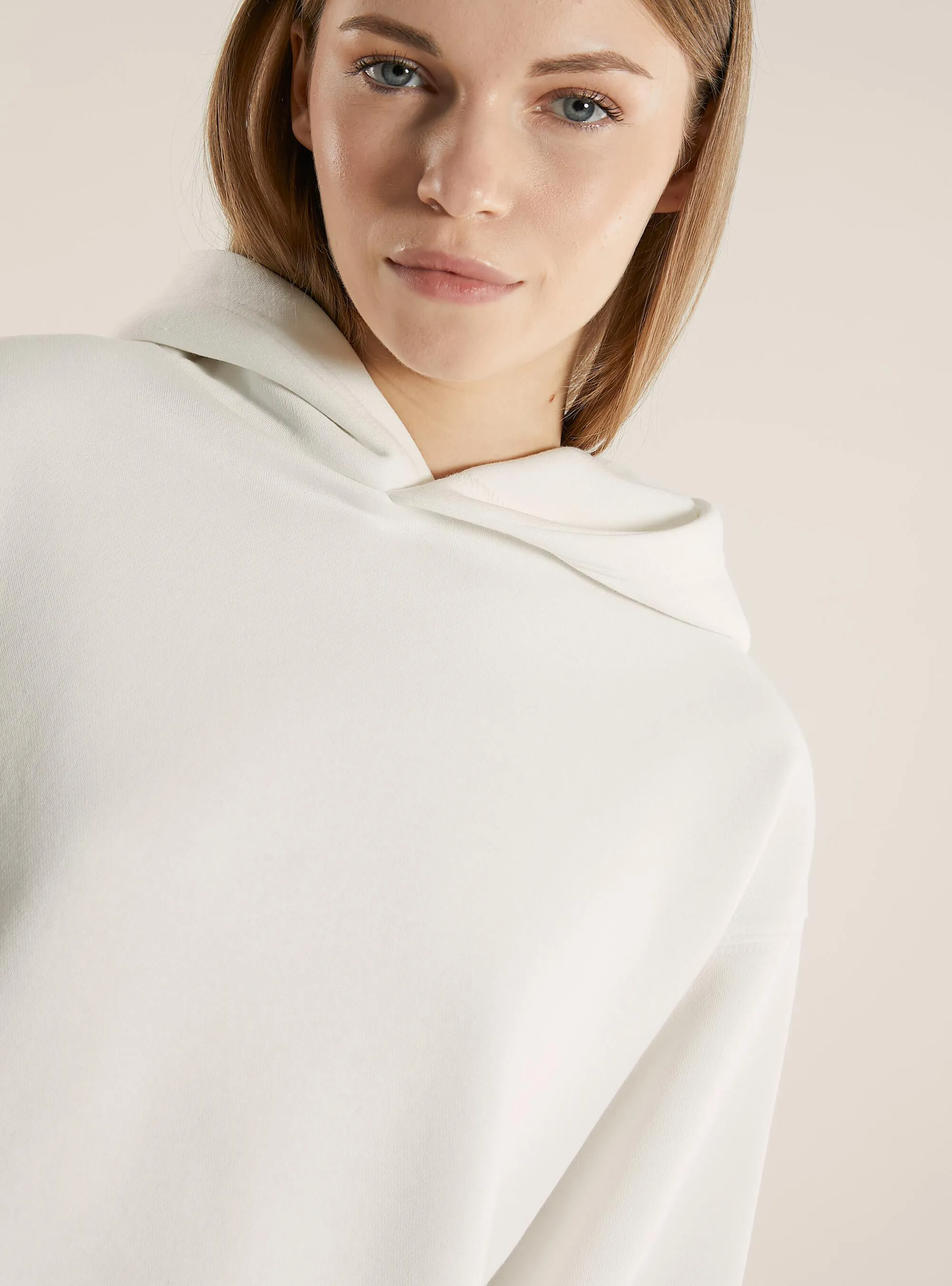 Felpa boxy fit con cappuccio