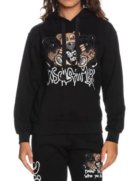Felpa Donna Disclaimer 53225 Nero