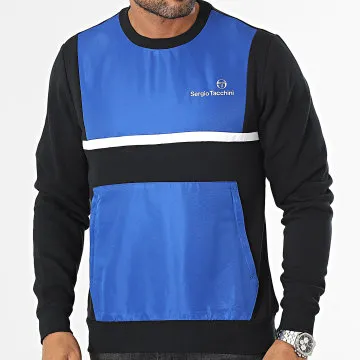 Felpa girocollo 40346 Mixable Nero Blu Reale