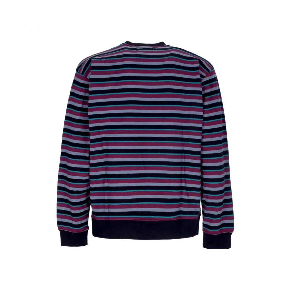 felpa girocollo uomo anden stripe crew specialty fleece BLACK MULTI