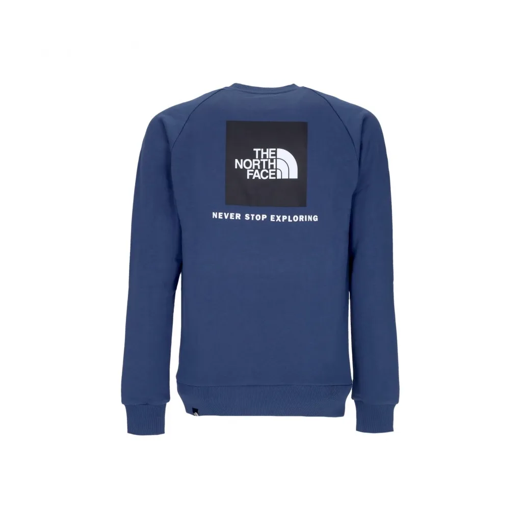 felpa girocollo uomo raglan redbox crew SHADY BLUE