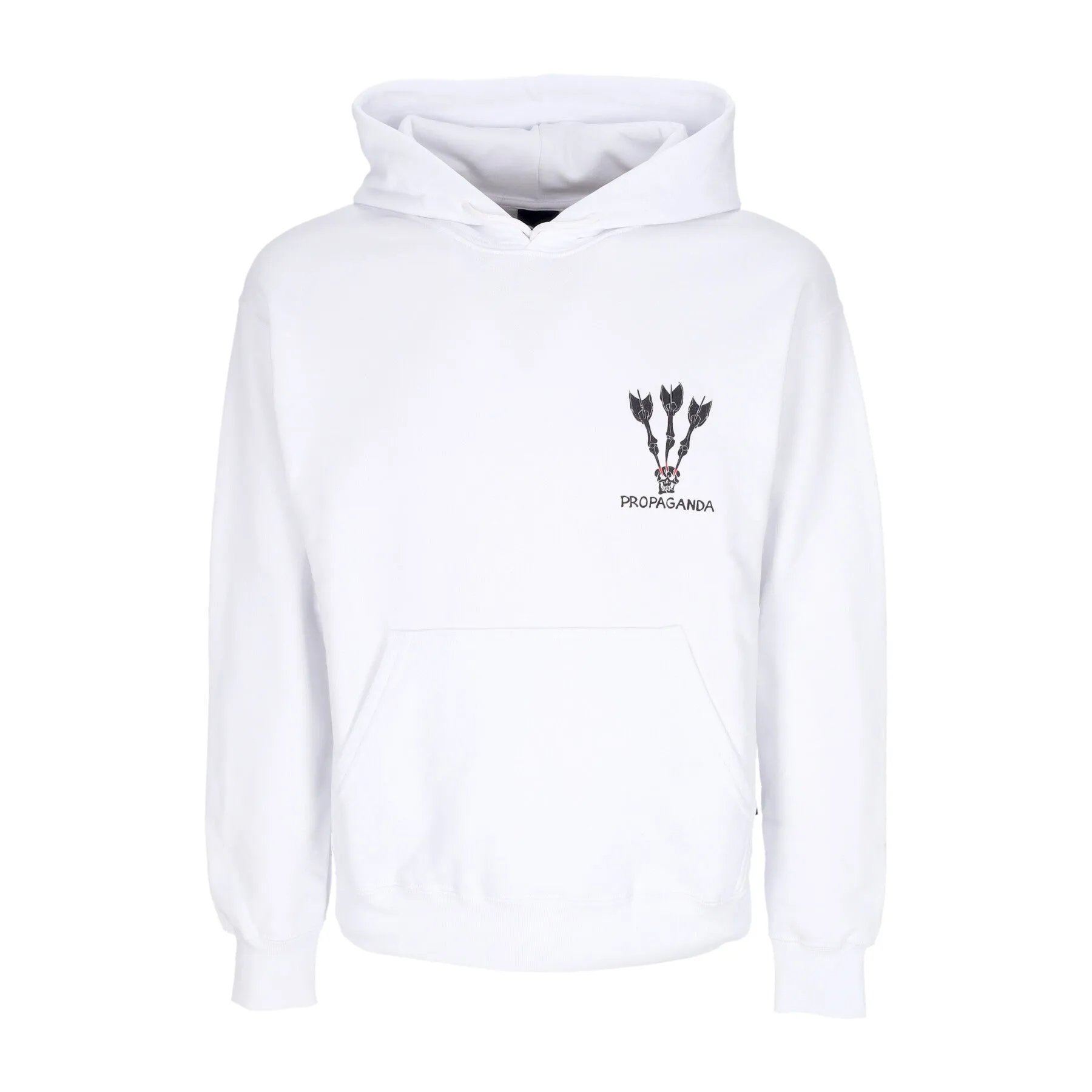 Felpa Leggera Cappuccio Uomo Darts Hoodie White