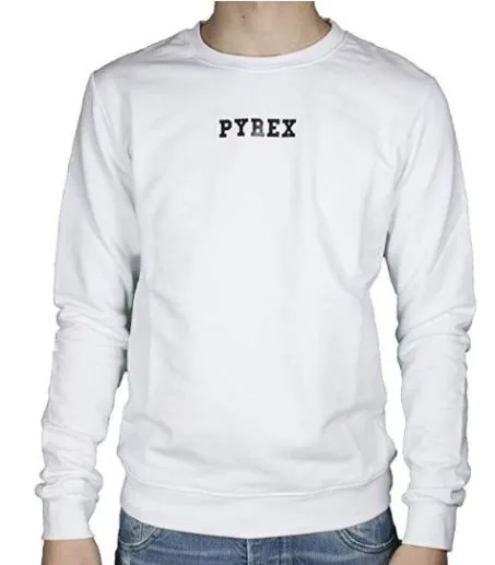 FELPA PYREX MEN 19EPC40123 BIANCO