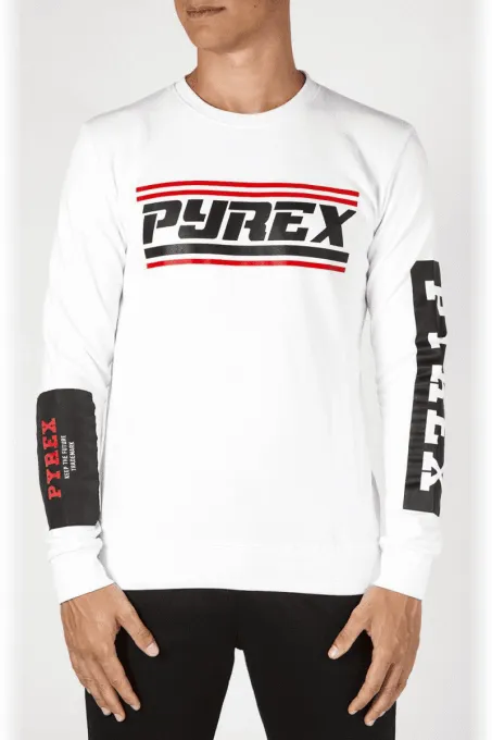 FELPA PYREX MEN BIANCO
