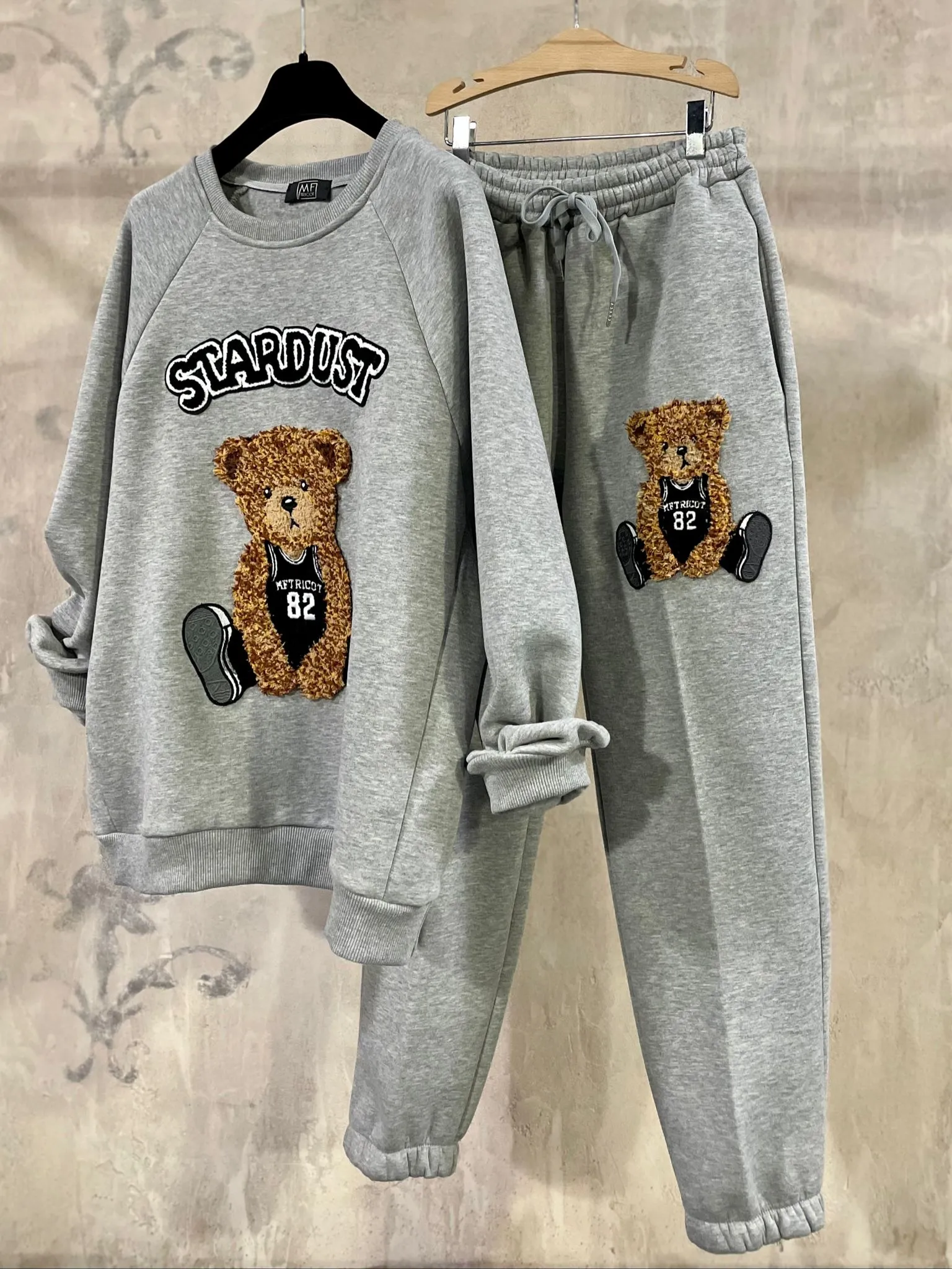 Felpa Stardust Basket Grigio