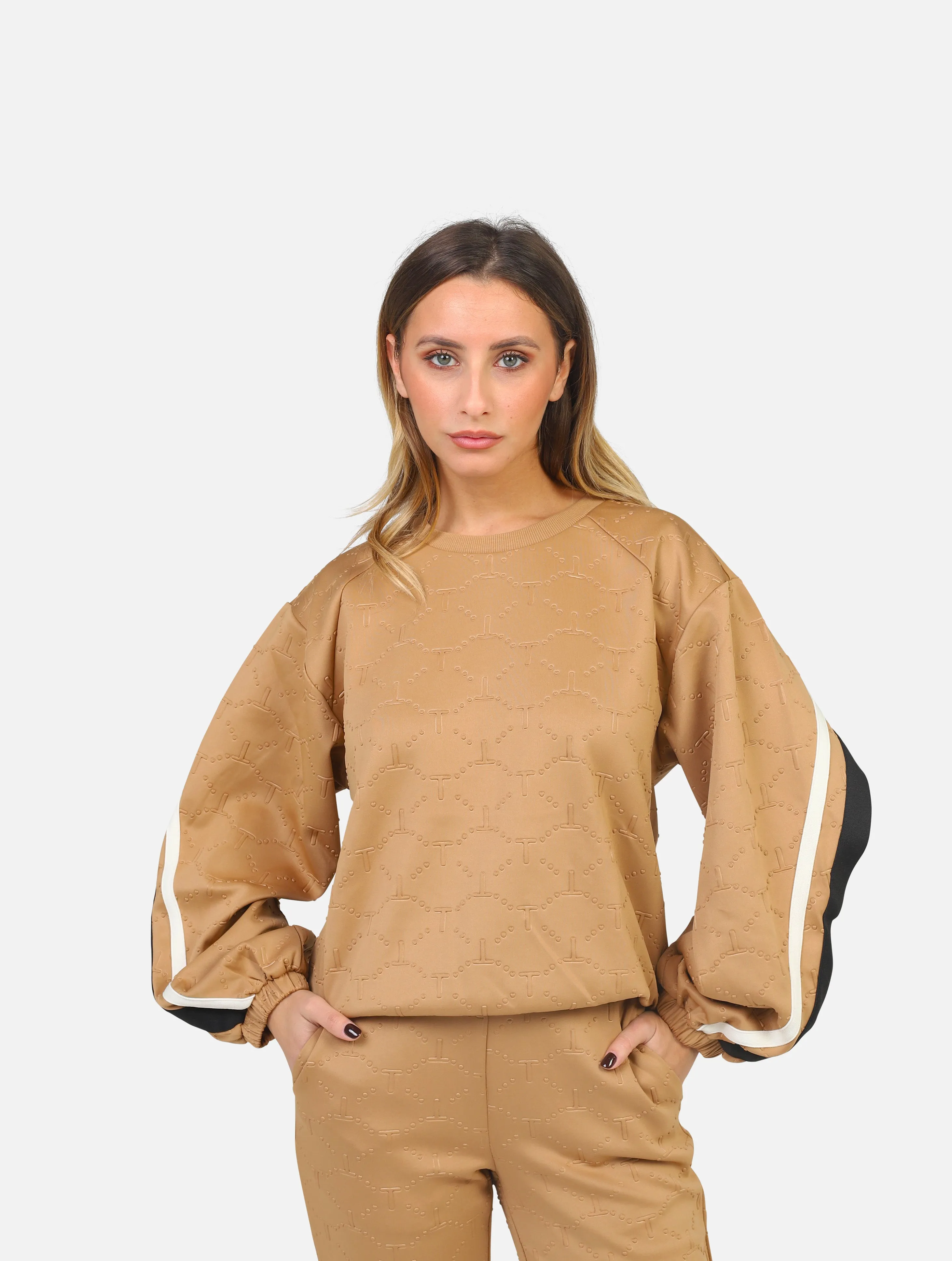 felpa TWINSET - 232LI2GCCCAMMELLO