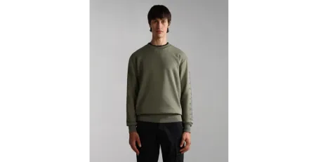 Felpa Uomo Napapijri BADAS C1 Verde