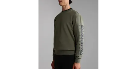 Felpa Uomo Napapijri BADAS C1 Verde