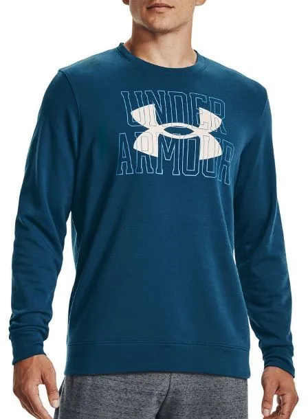 Felpa Uomo Under Armour UA Rival Terry Logo 1370391 458 Royal