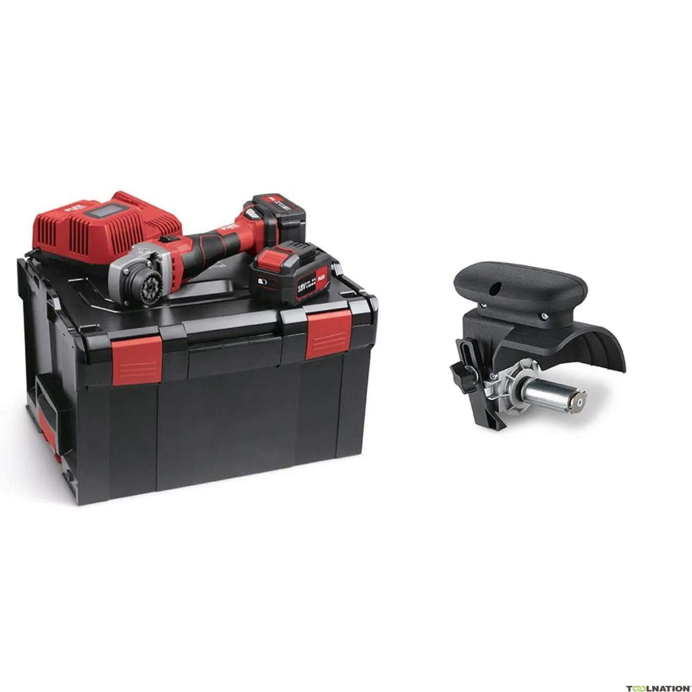 Flex-tools 521981 BME 18.0-EC/5.0 Set Accu Basis motore Trinoxflex 18V 5.0Ah Li-Ion + attacco BS 50 satinato