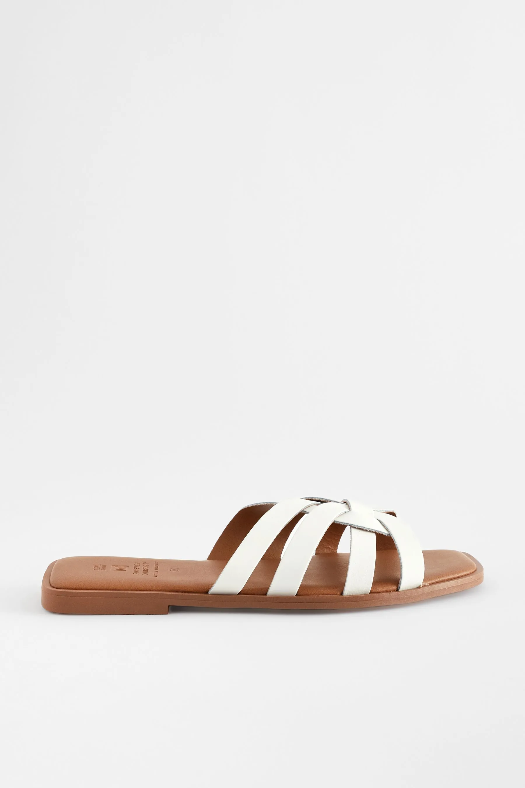 Forever Comfort® - Sabot in pelle a reticolo Sandali