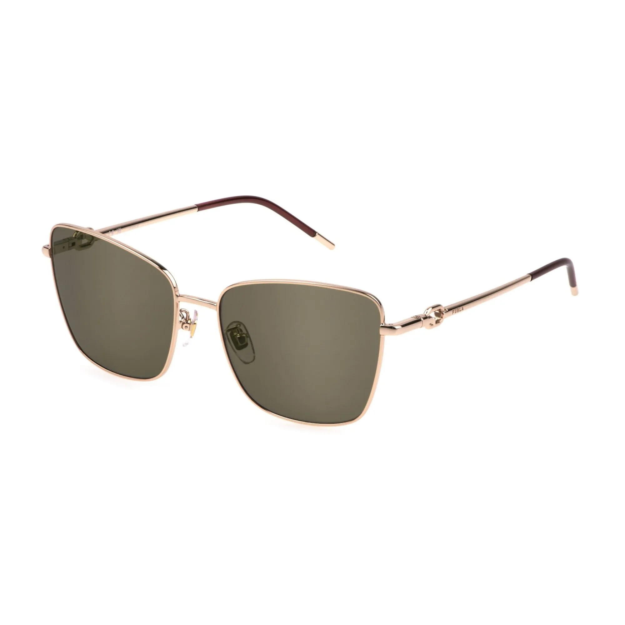   Furla SFU714 - 0300 Oro Rosa Lucido Totale | Occhiale Da Sole Donna 