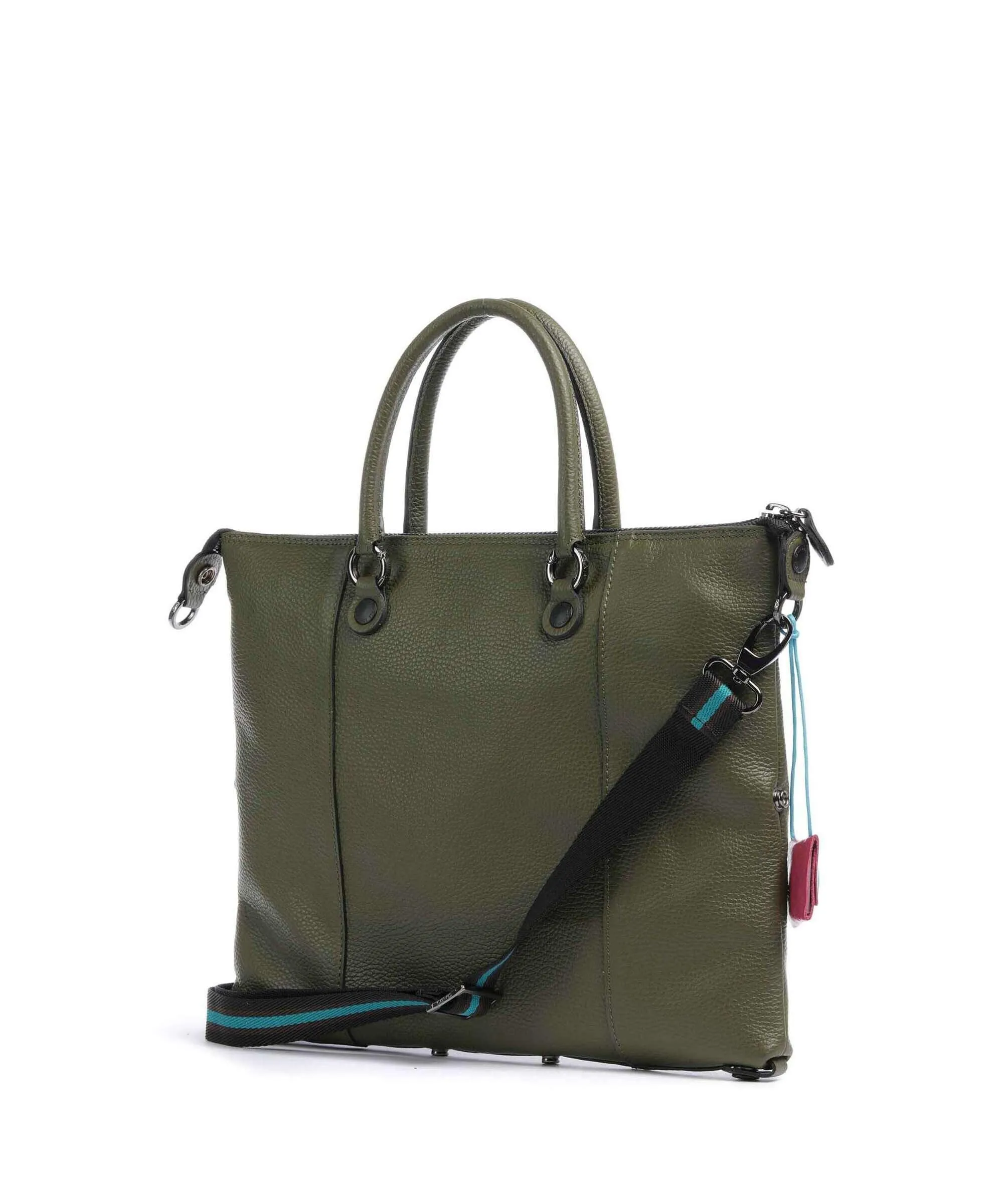 Gabs G3 Plus M Borsa a zainetto pelle di vitello grana verde-oliva  
