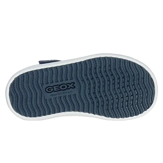 Geox children's high shoe with elastic lace and velcro Gisli B361ND 05410 C0700 blue-light blue
