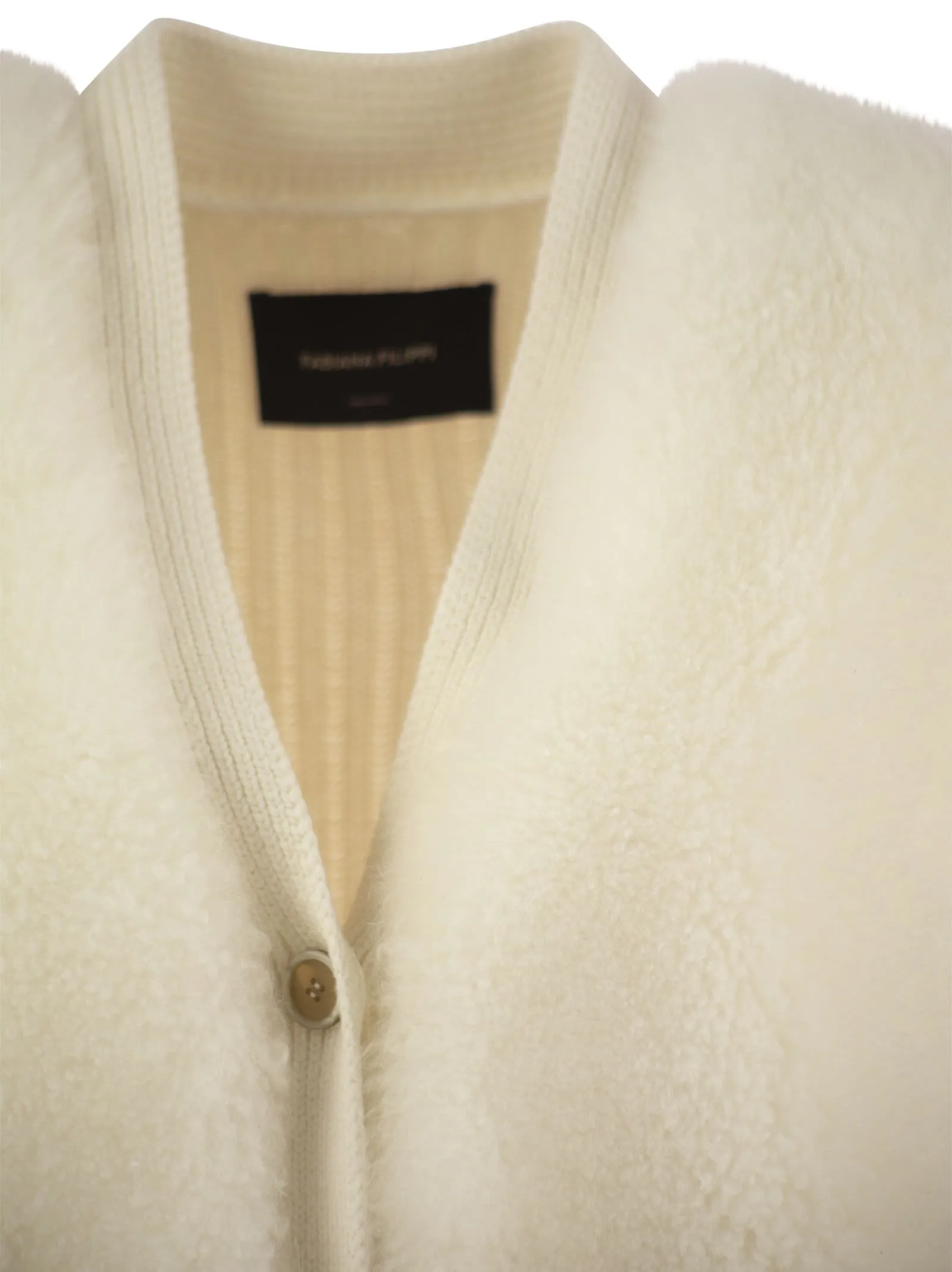 Gilet con shearling