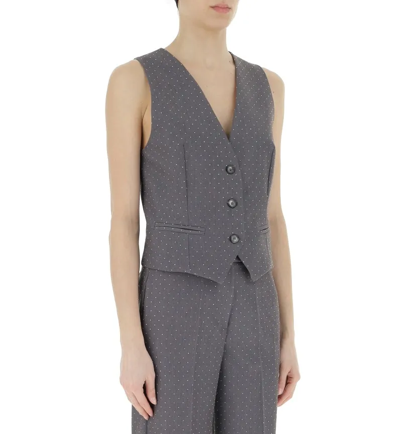 Gilet con strass